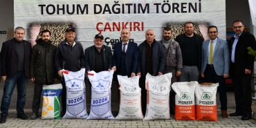 Çankırı’da üreticilere tohum dağıtıldı