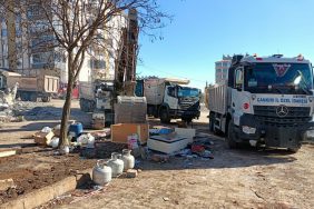 Özel idare ekipleri deprem bölgesinde